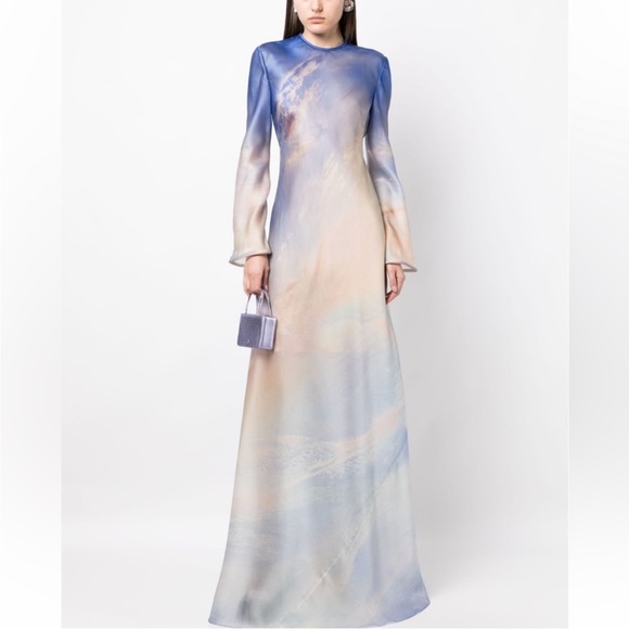 ZIMMERMAN Tama printed floor length gown, vanilla sky, size 1 (US 6) - Picture 2 of 9